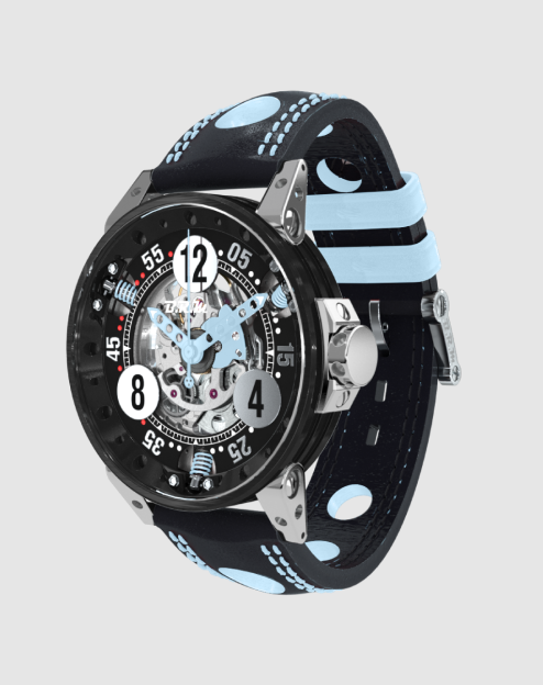 BRM Racing V6-44-SA Light Blue Skeleton Replica Watch BRM Racing V6-44-SA Light Blue Skeleton Replica Watch